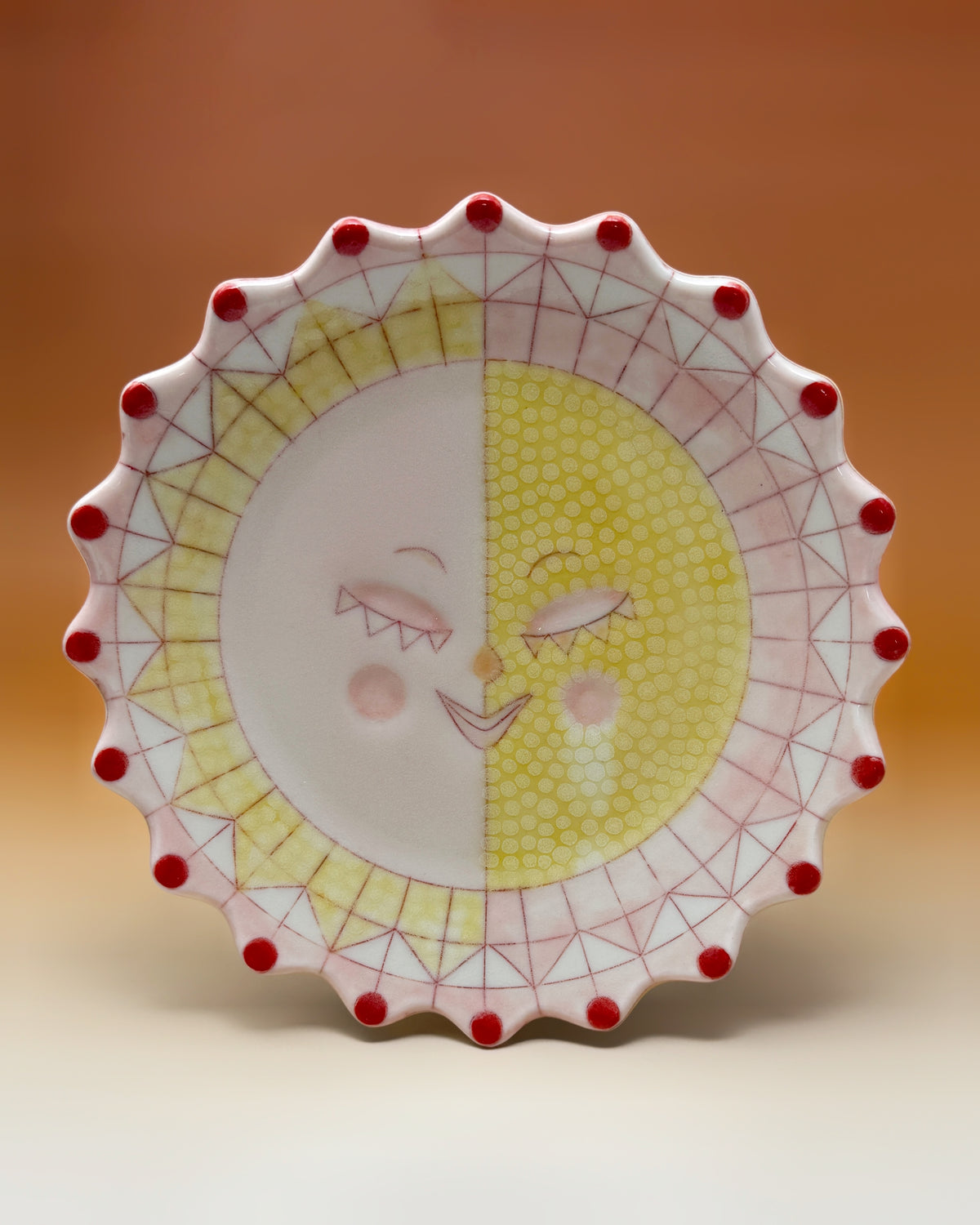 28_Sun Snack Plate 6.8" diameter