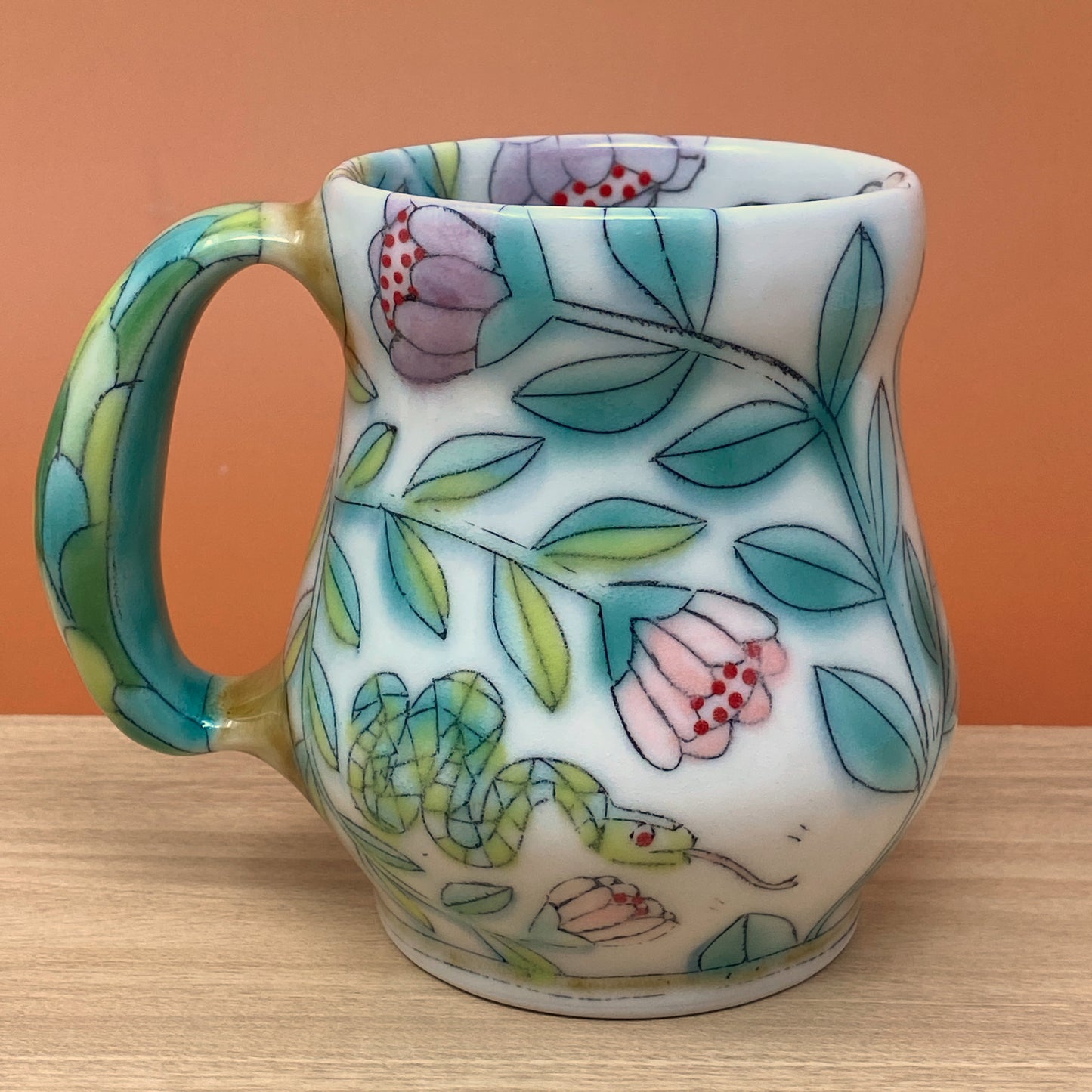 11_15oz Mug: Frog, Snake