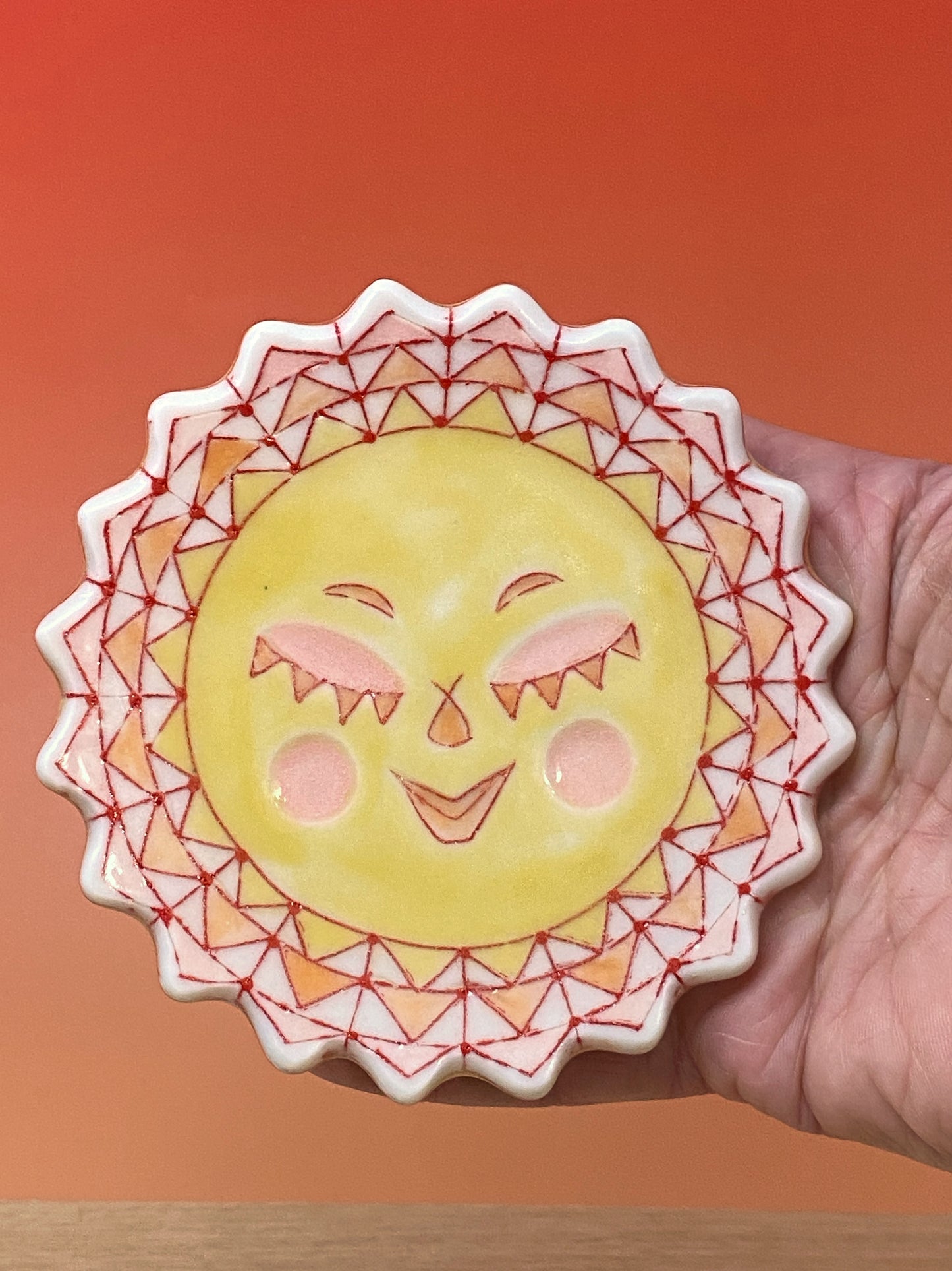 16_4” Tiny Plate: Sun