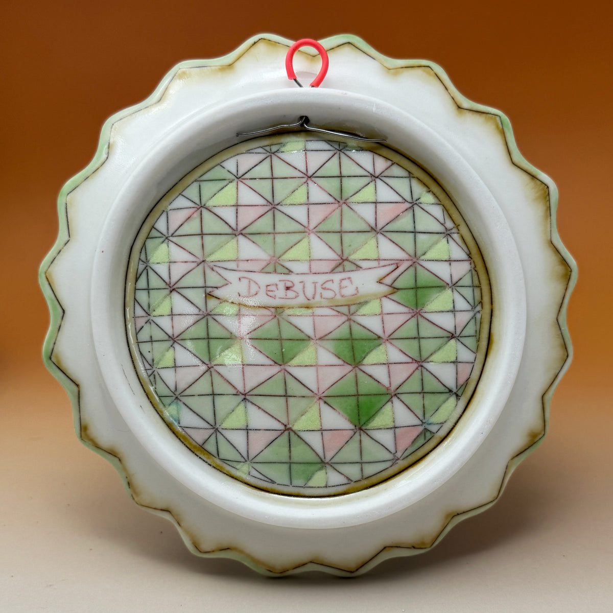34_Frog & Cattails Snack Plate 6.8" diameter