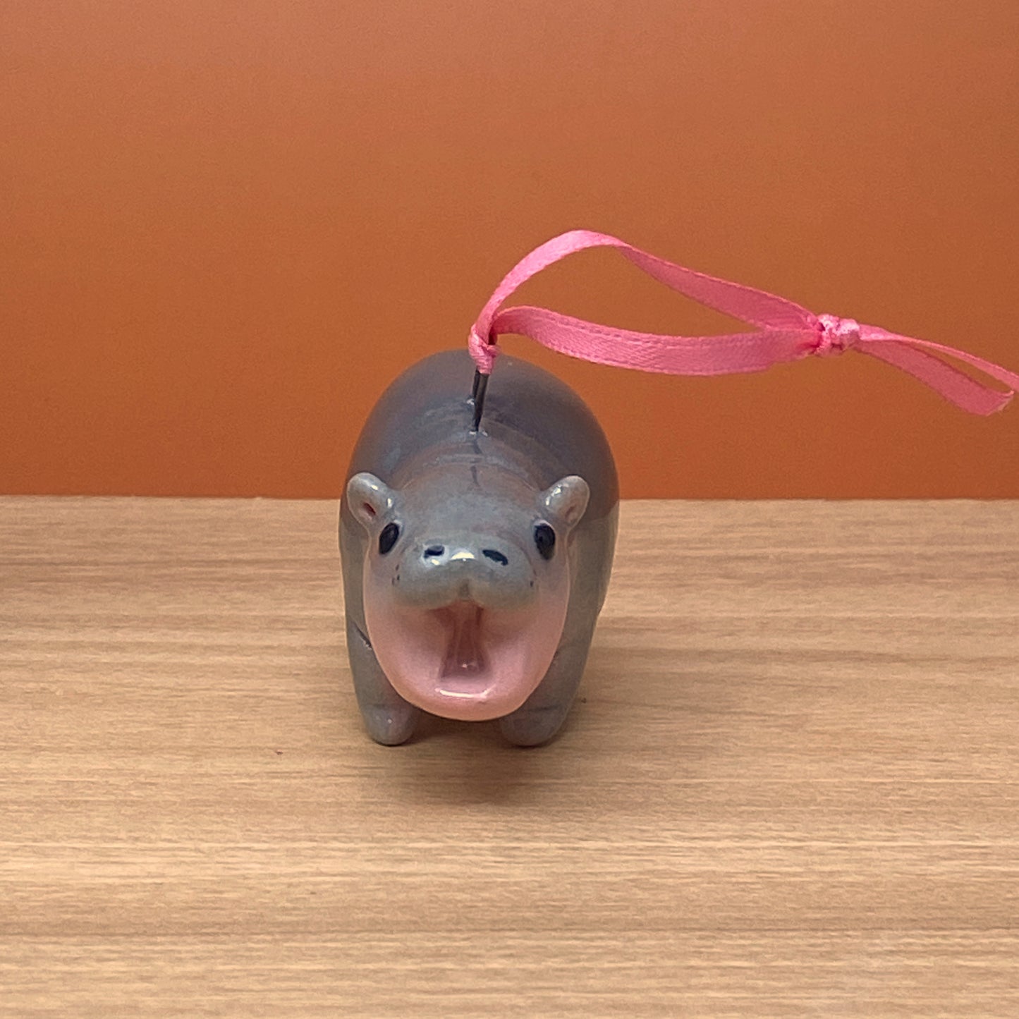 1.5" Baby Pygmy Hippo Ornament