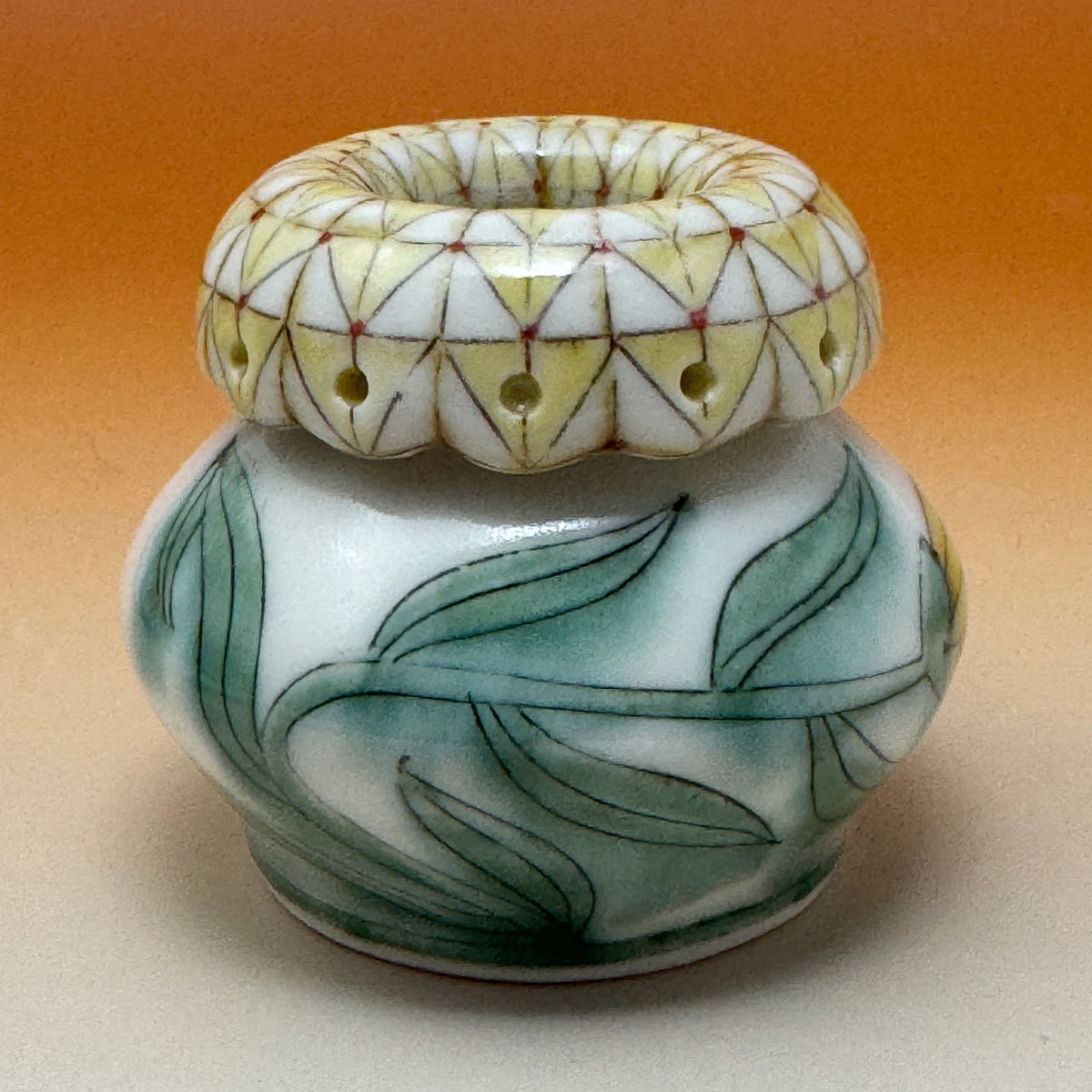 39_Dropped Rim Bud Vase 3" tall