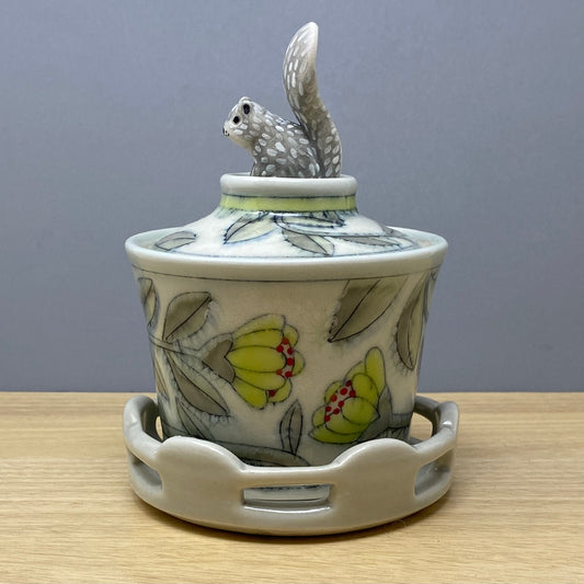 24_May Salt Cellar with Squirrel Spoon