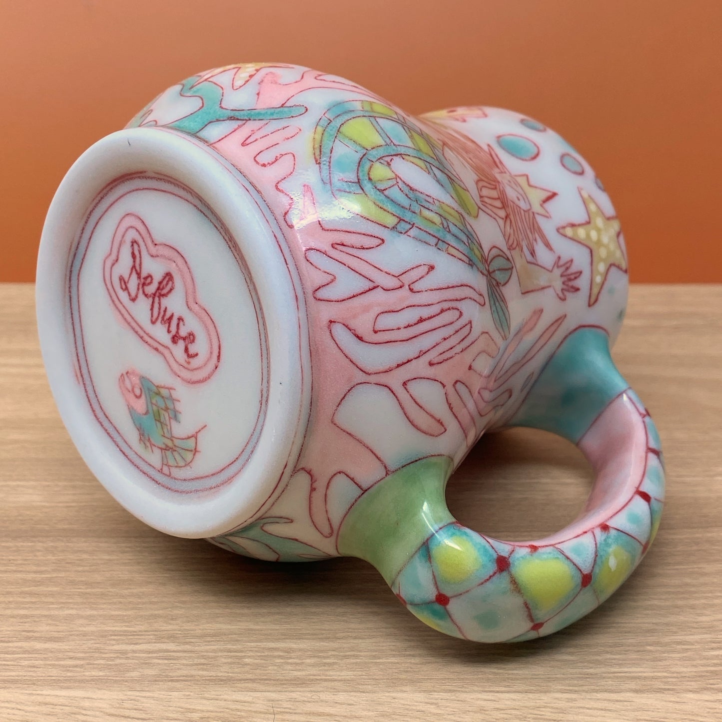 09_14oz Mug: MerMan, Sea Creatures