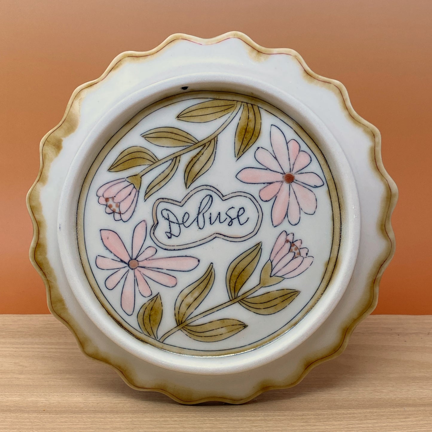 40_Lunch Plate: Pattern, Flowers