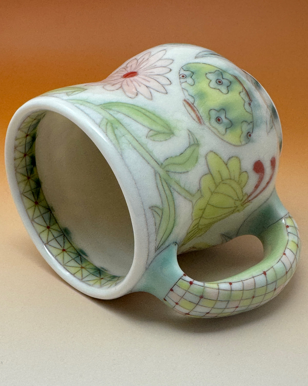 11_14oz Pots on Pots with Dots Mug 4.25" tall