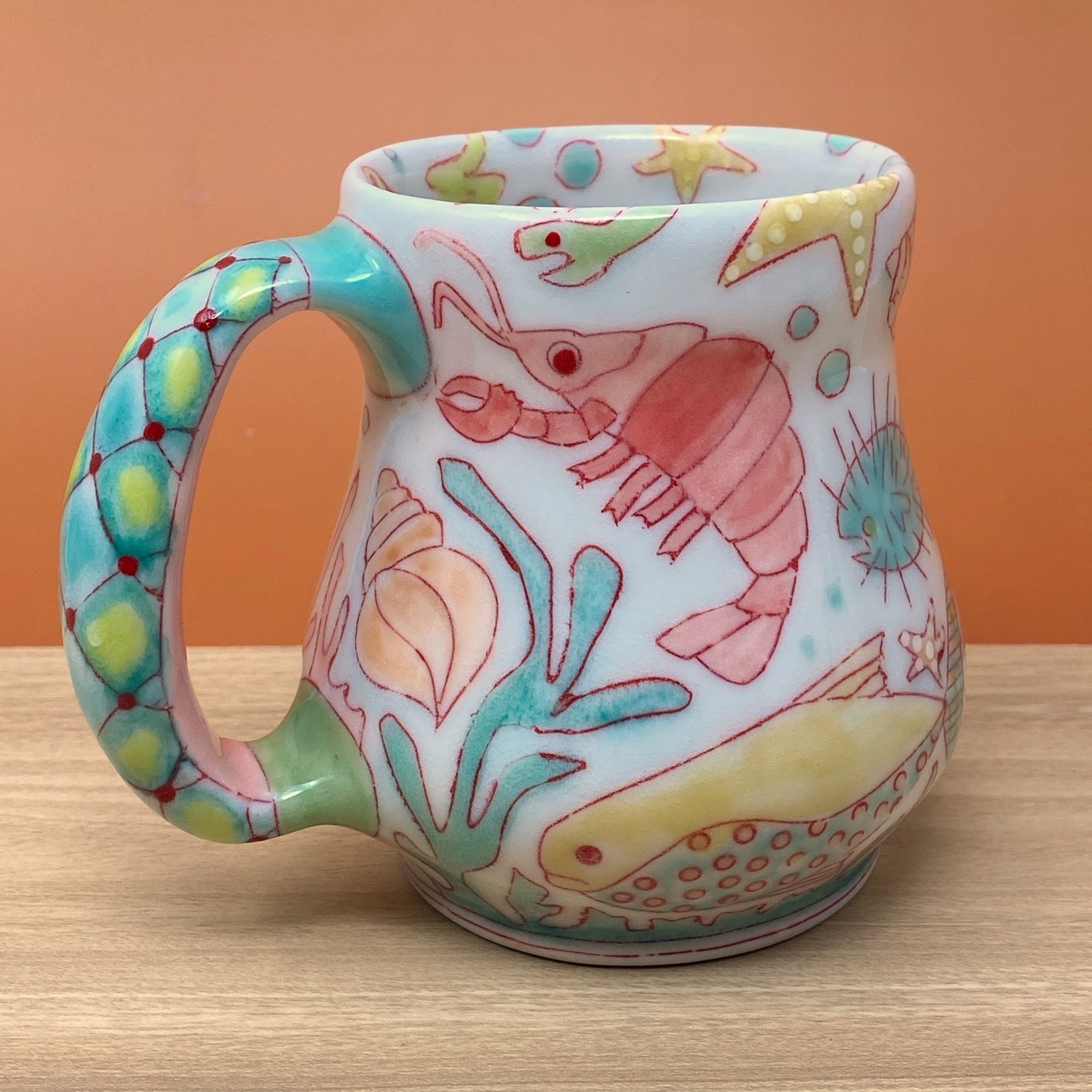 09_14oz Mug: MerMan, Sea Creatures