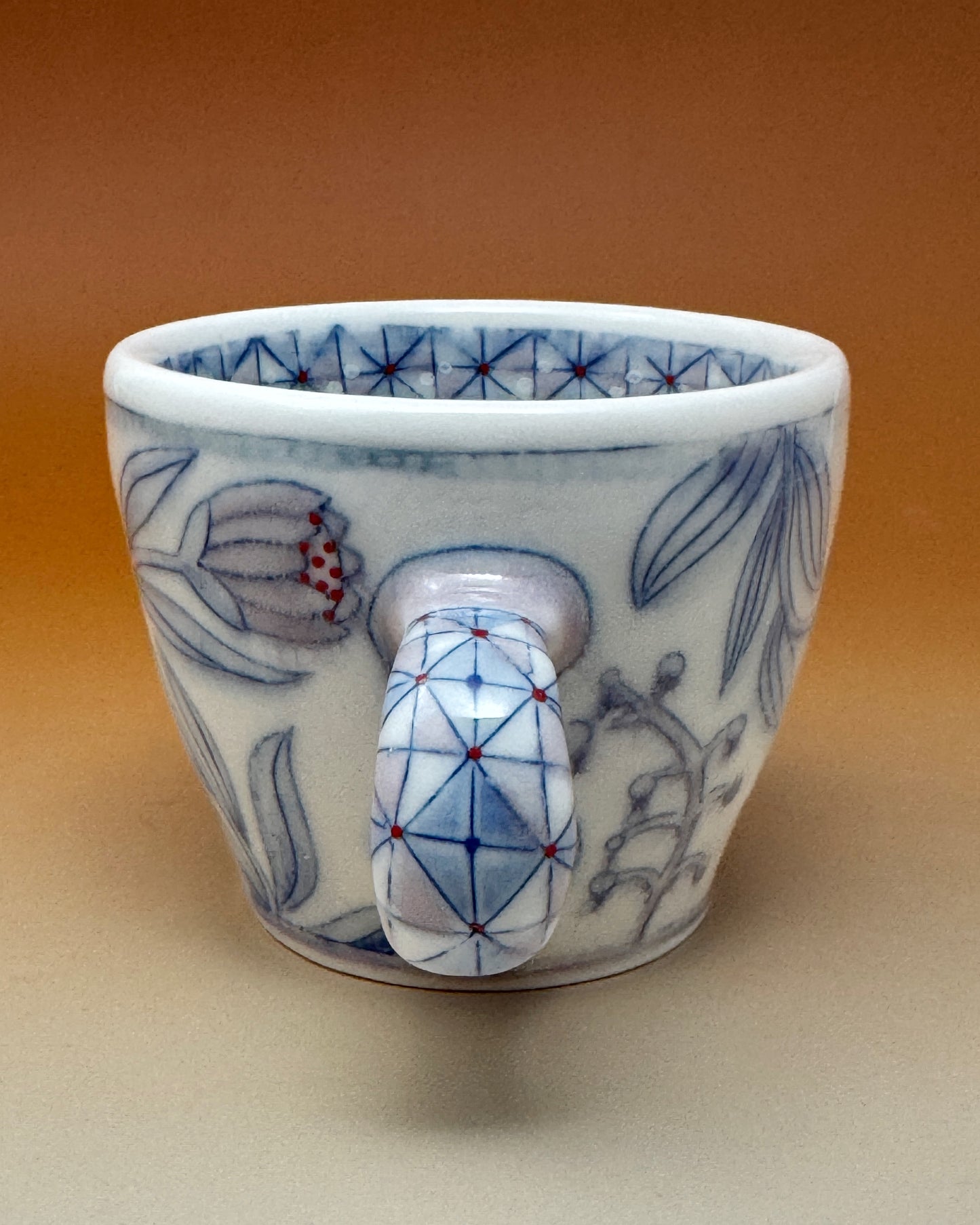 21_10ozBlue & White Floral Mug