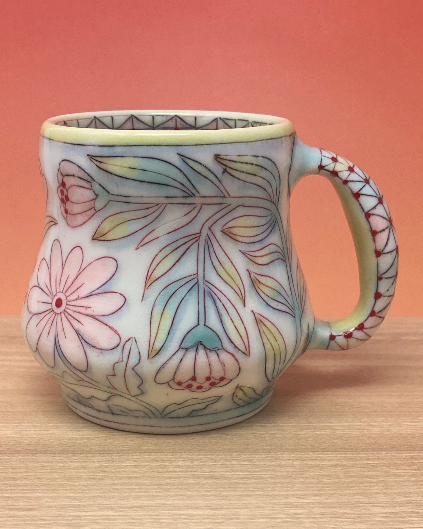 06_14oz Mug:Floral