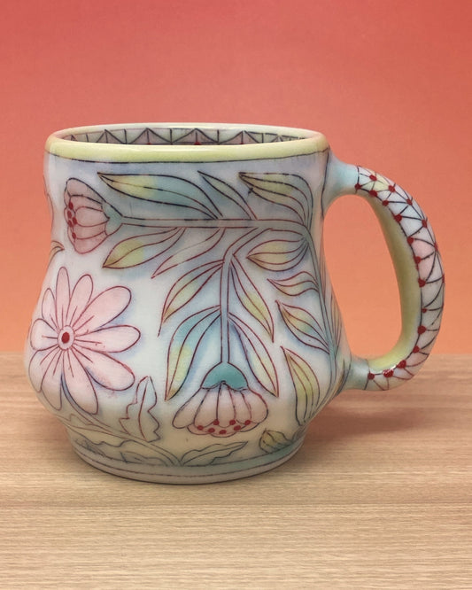 06_14oz Mug:Floral