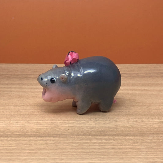 1.5" Baby Pygmy Hippo Ornament