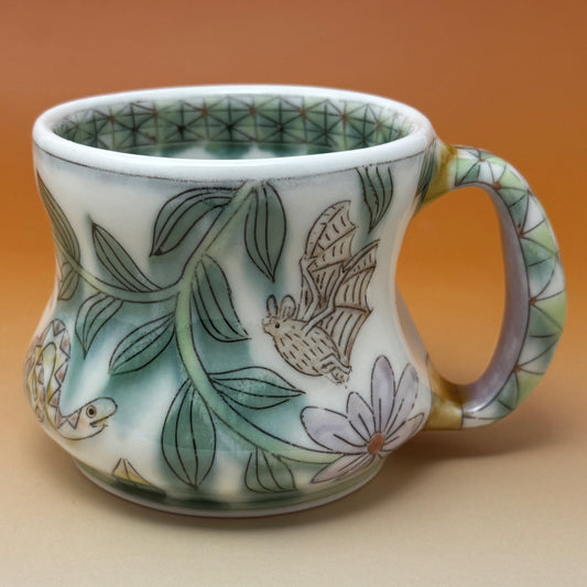 15_14oz Bat, Frog & Snake Mug 3.5" tall