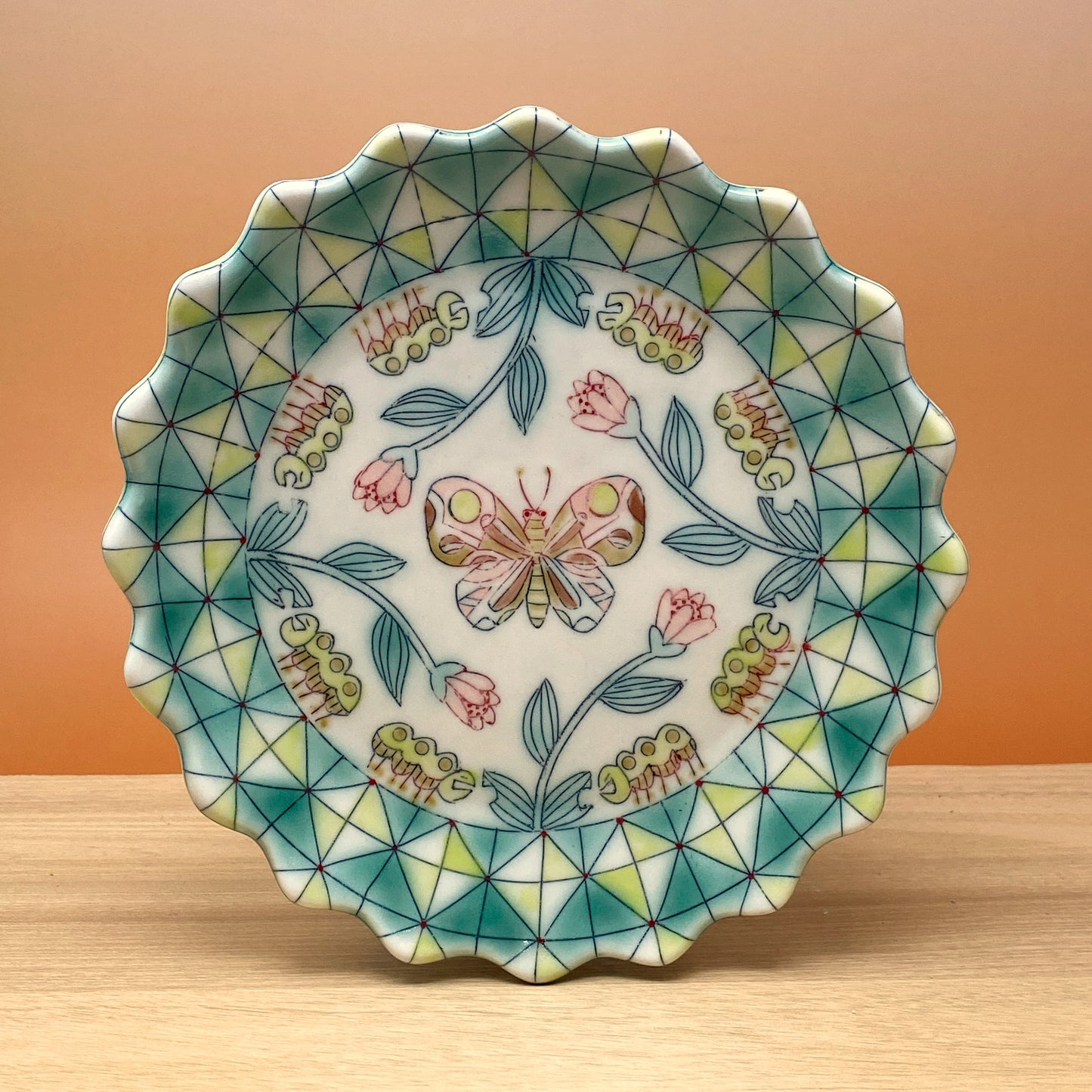 33_Lunch Plate: Butterfly