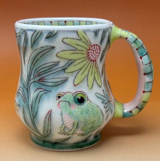 06_14oz Frog and Snake Mug 4.4" tall