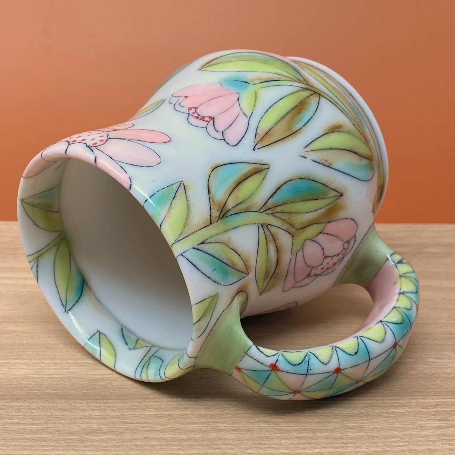 12_14oz Mug:Squirrel, Florals
