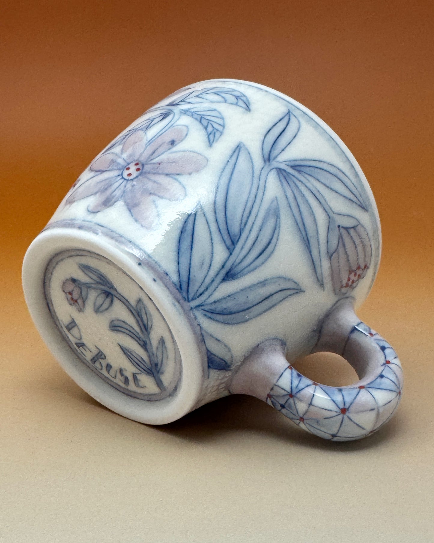 21_10ozBlue & White Floral Mug