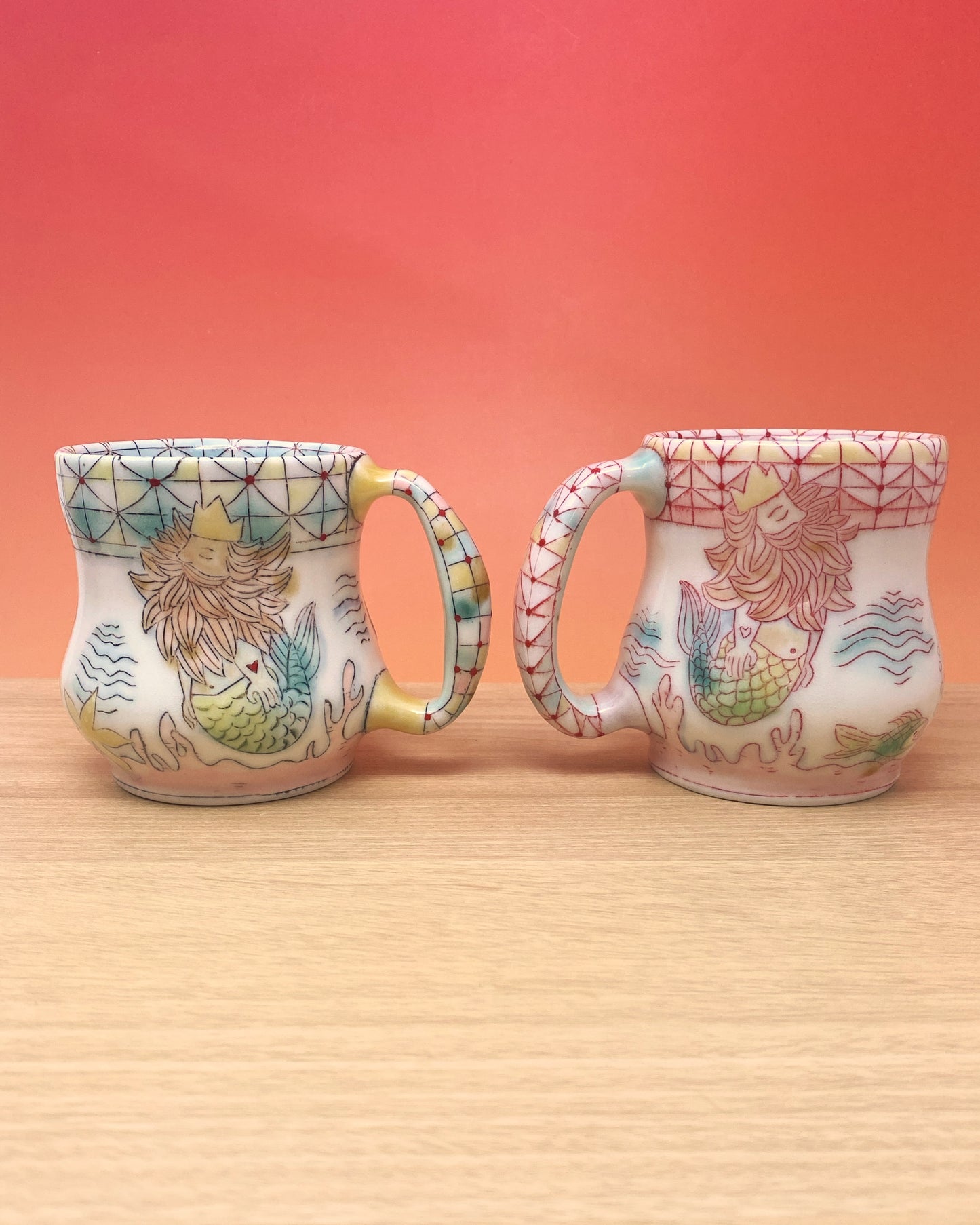For Kate: MerMen Mugs