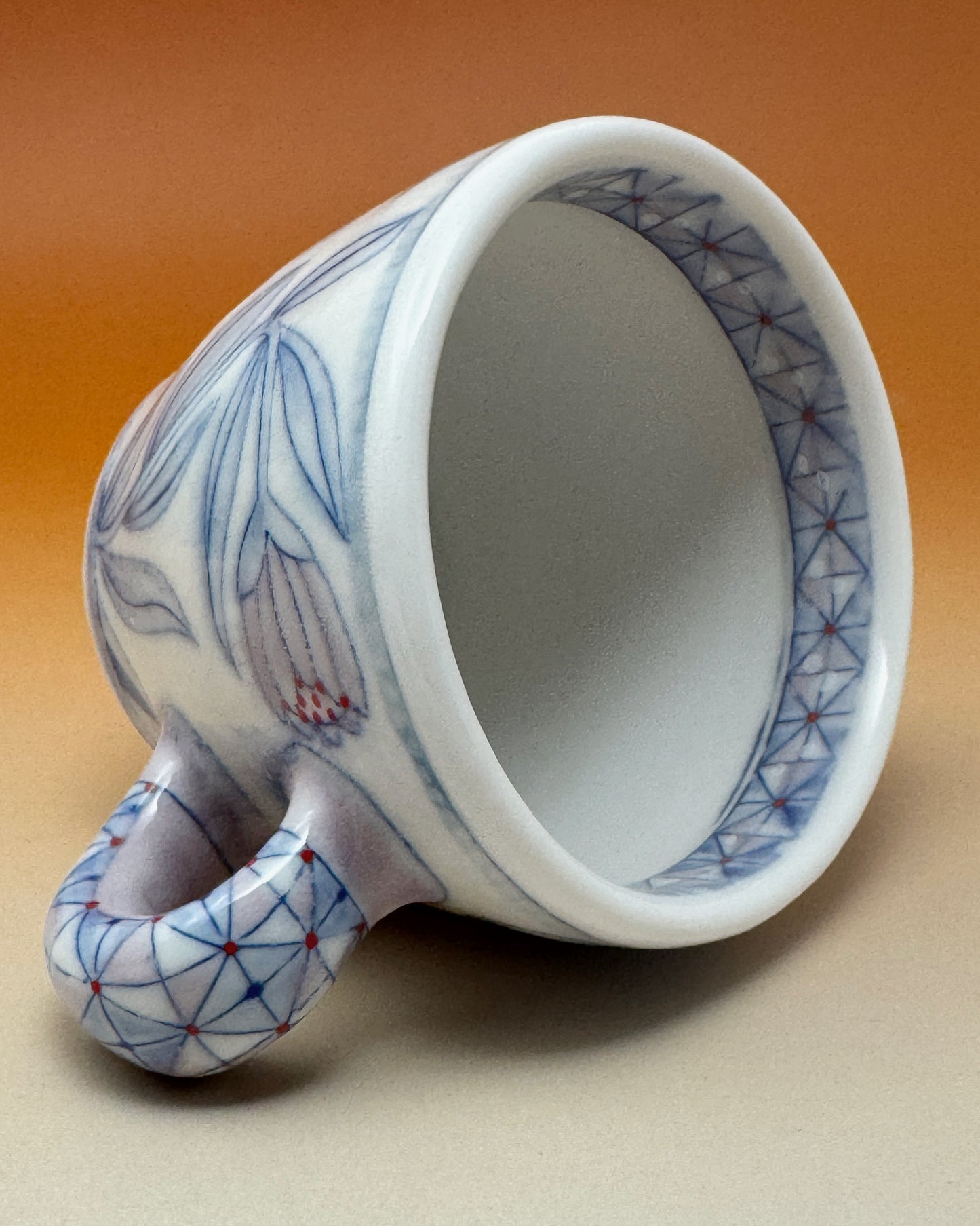 21_10ozBlue & White Floral Mug