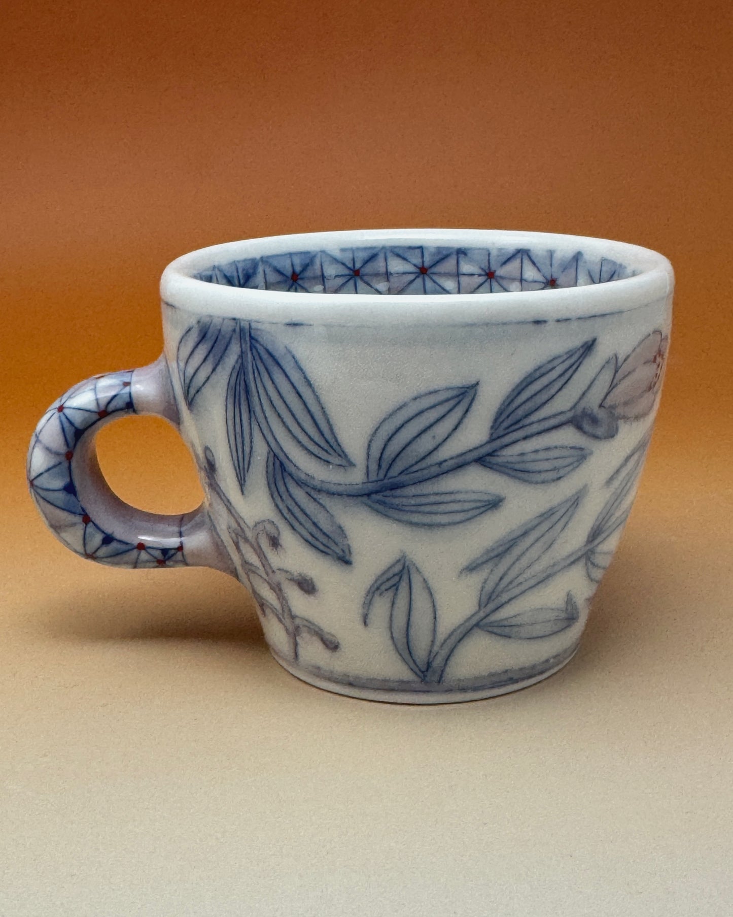 21_10ozBlue & White Floral Mug