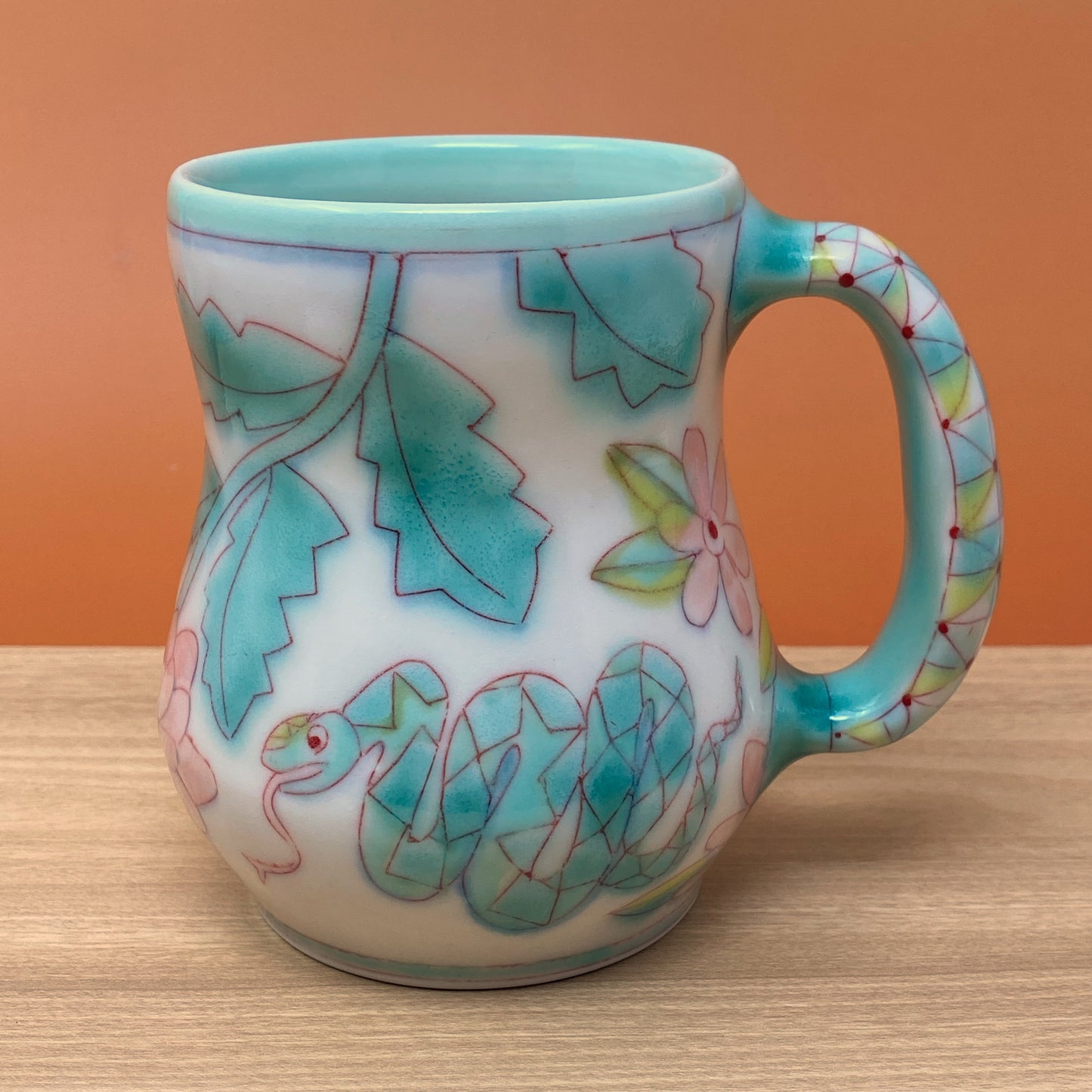 01_16oz Mug: Floral,Snake,Bug