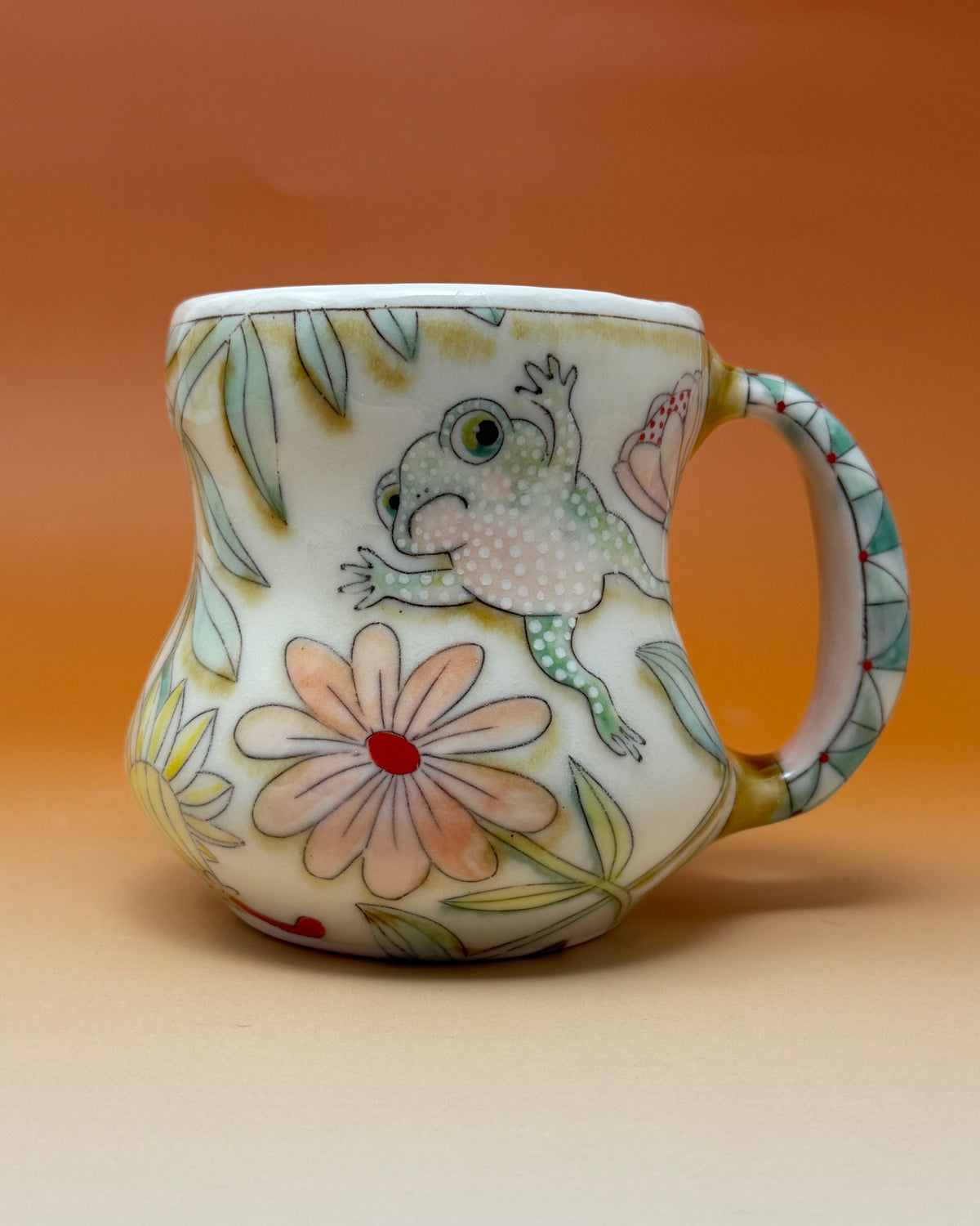 05_14oz Frog and Snake Mug 4" tall