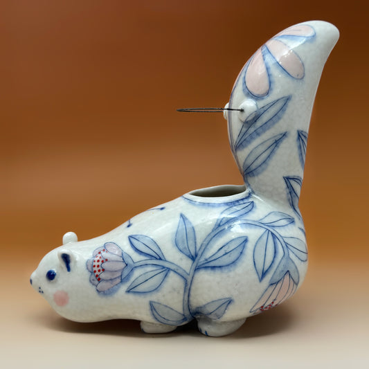 38_Squirrel Vase 6" tall