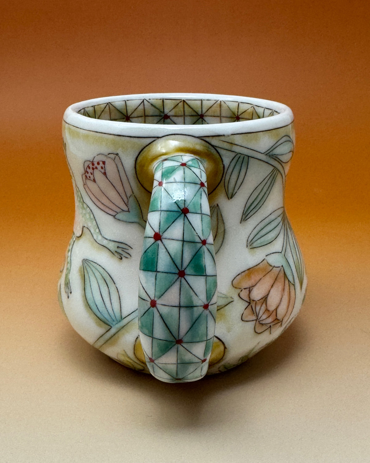 05_14oz Frog and Snake Mug 4" tall