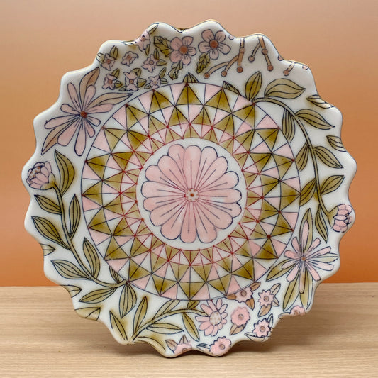 40_Lunch Plate: Pattern, Flowers