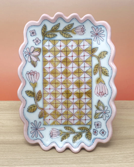 01_Rectangular Tray: Floral