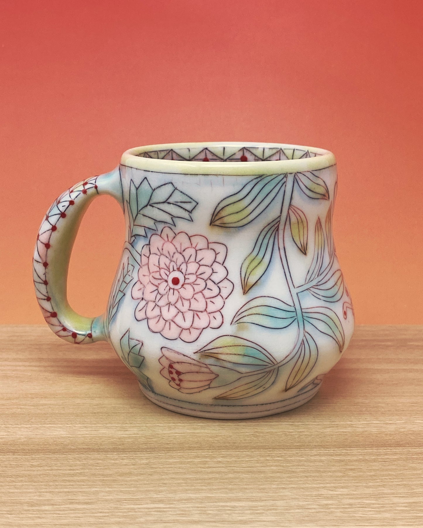 06_14oz Mug:Floral