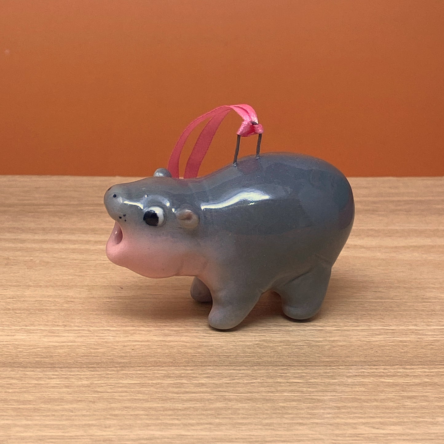 1.5" Baby Pygmy Hippo Ornament