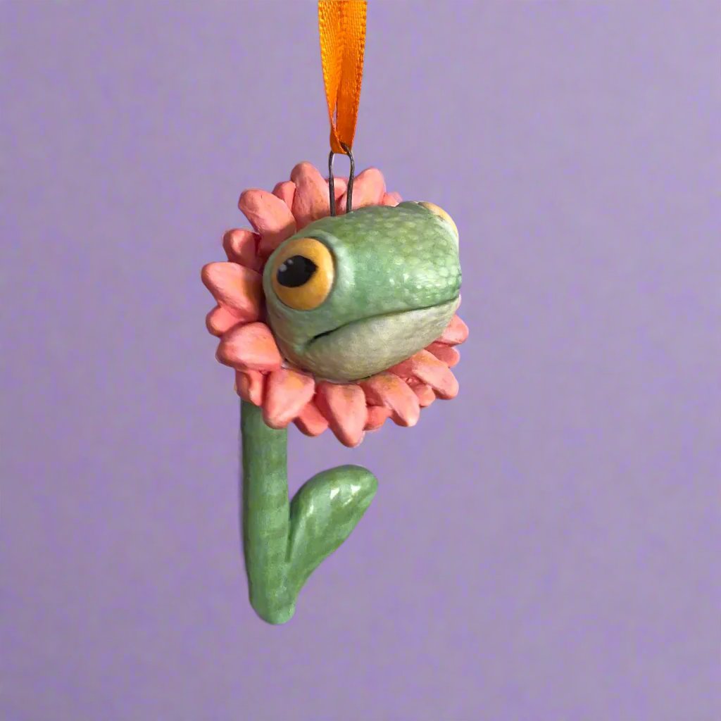 21 Flower Frog Ornament