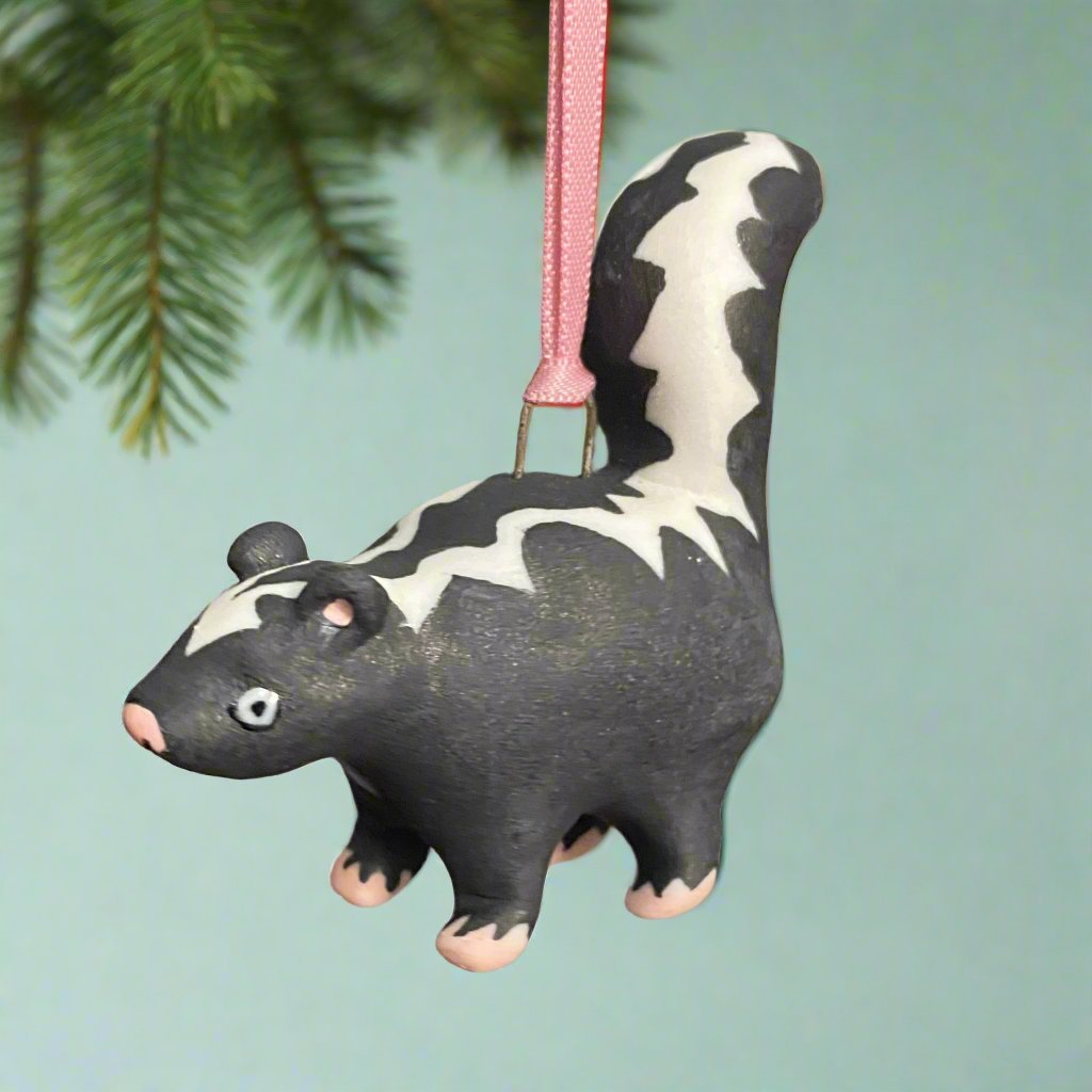 29B Skunk Ornament