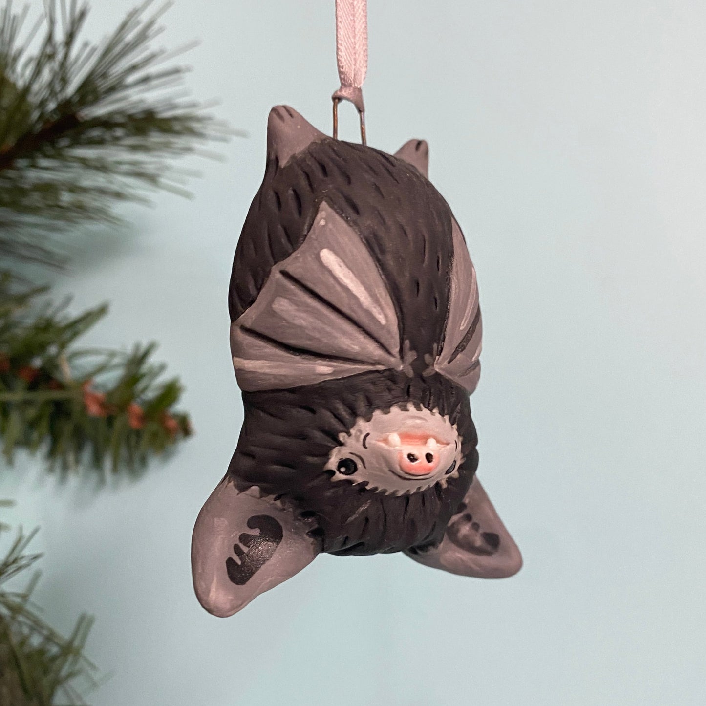 30C Large Black Bat Ornament