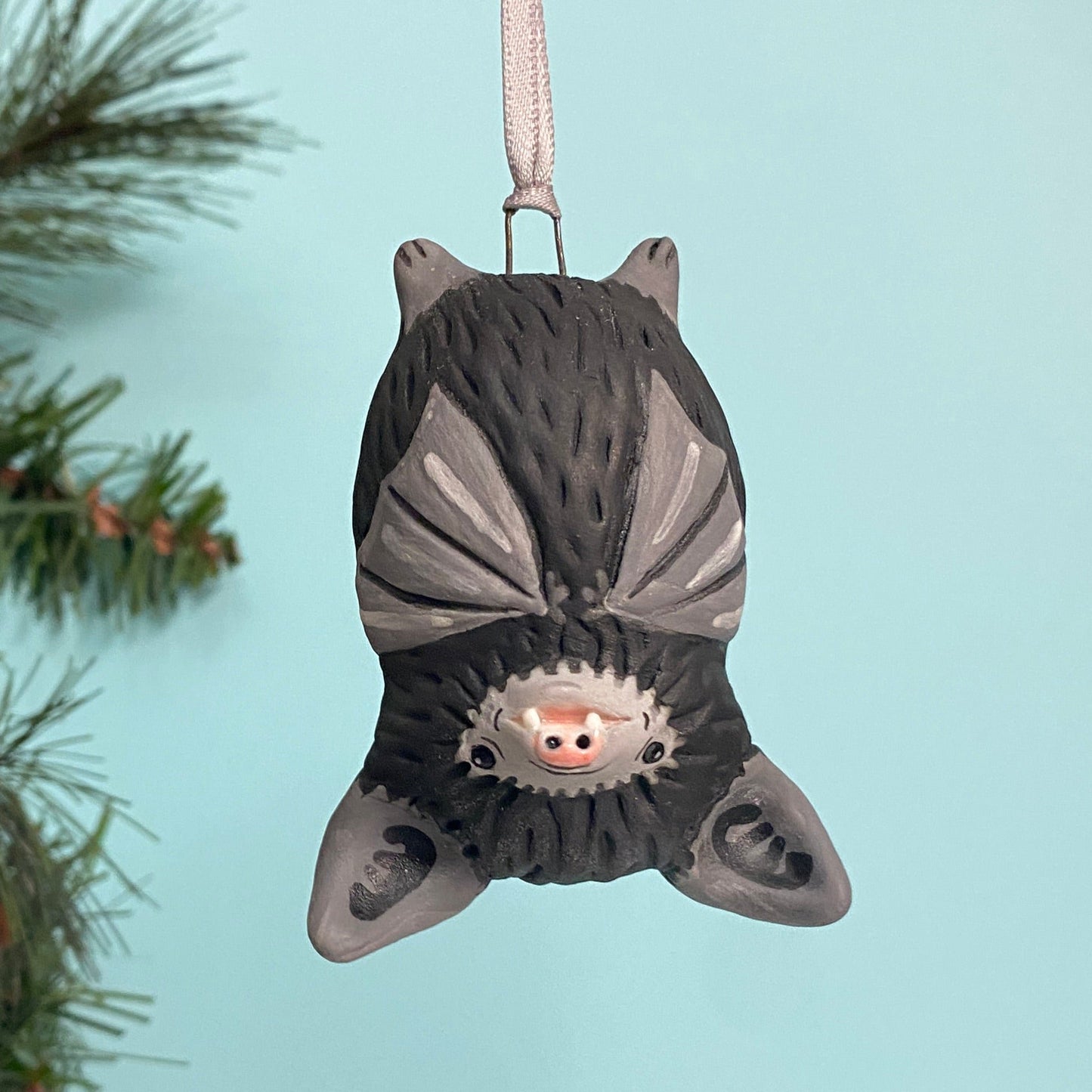 30C Large Black Bat Ornament