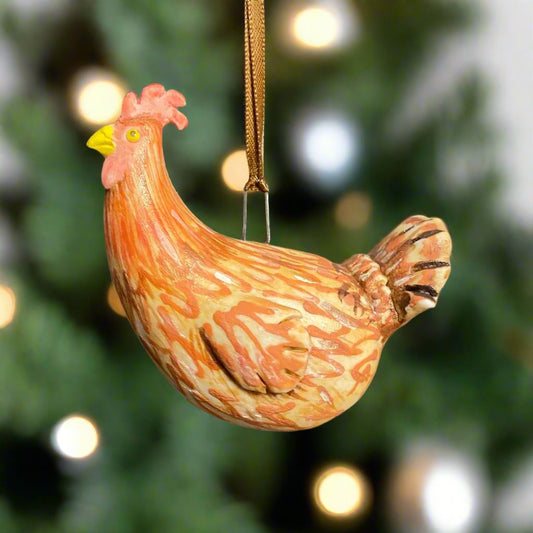 48 Chicken Ornament