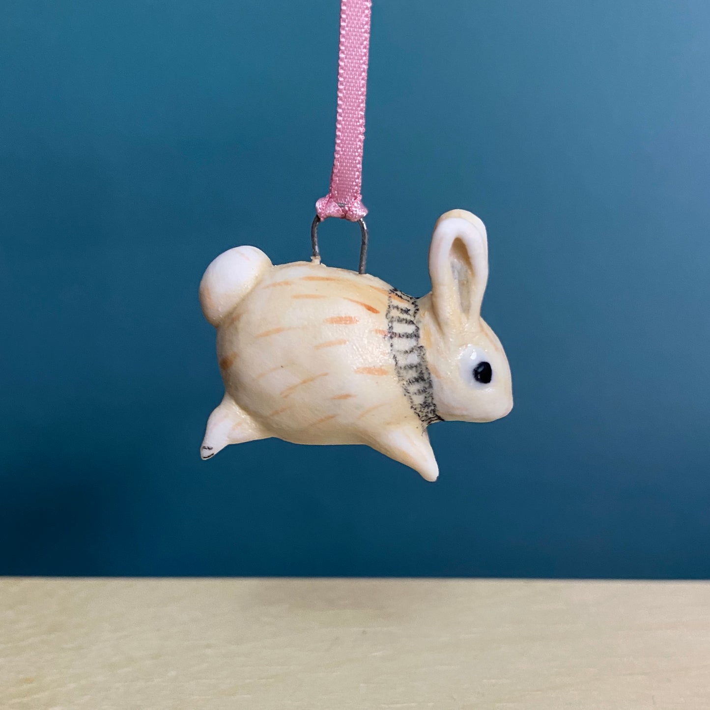 57C Bunny Ornament with Scarf