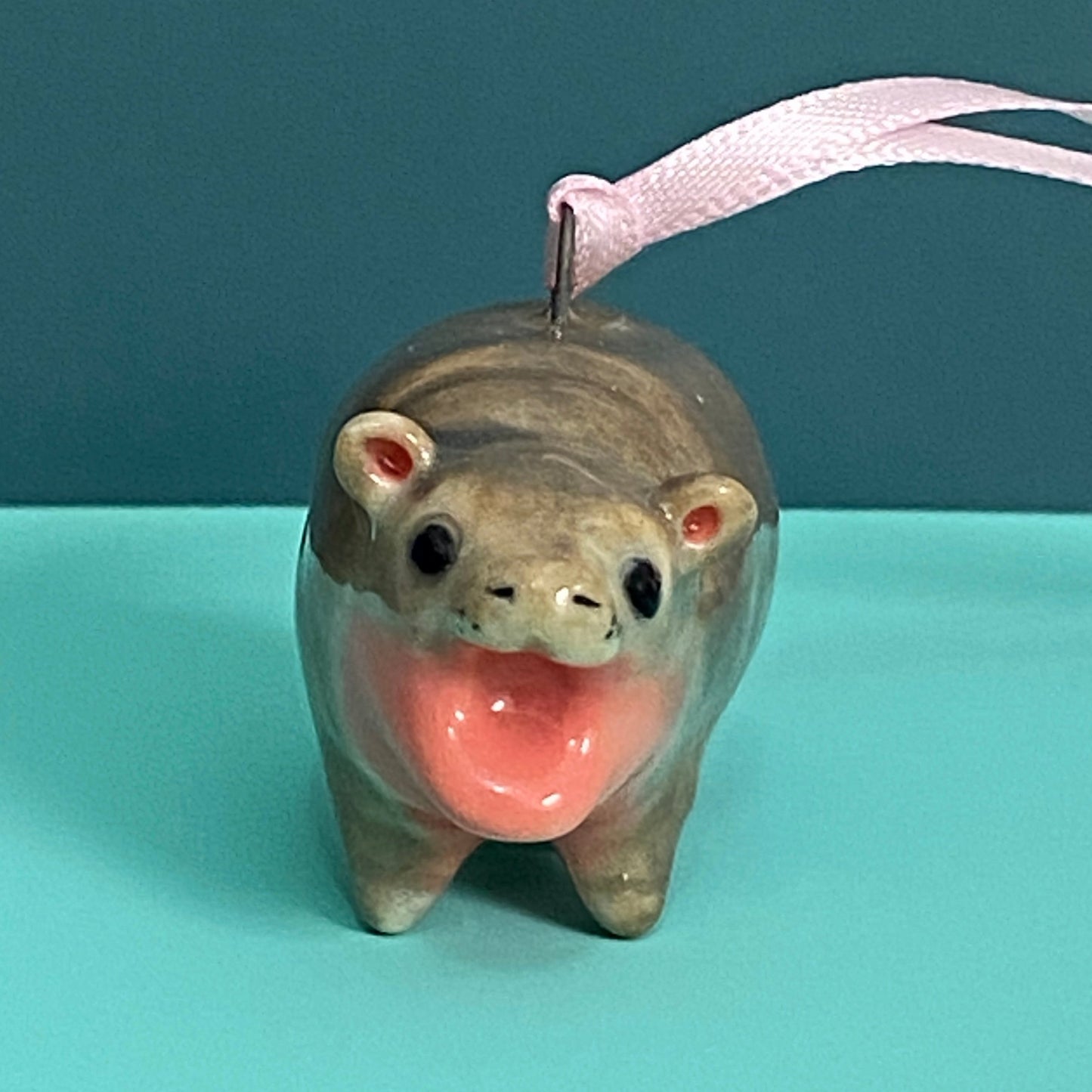 61A Baby Pygmy Hippo Ornament