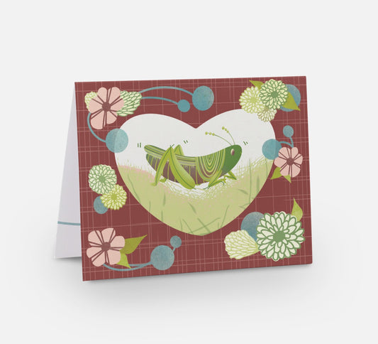 Grasshopper Greeting Card