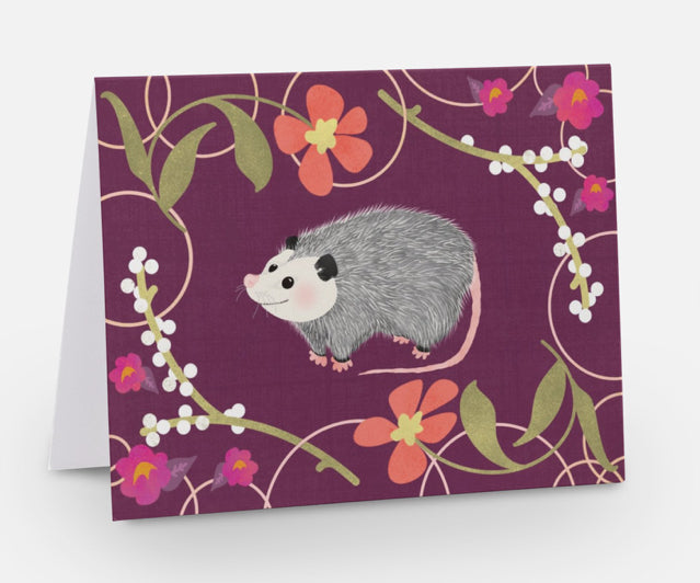 Opossum Greeting Card